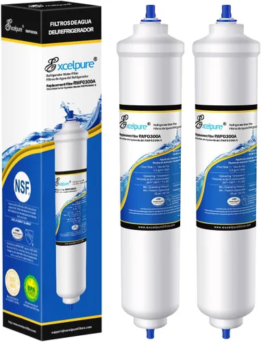 EXCELPURE GXRTDR - Filtro de agua en línea de repuesto para GE GXRTDR, Samsung HAFEX/EXP, DA29-10105J, Whirlpool WHKF-IMTO, RWF0300A filtro para