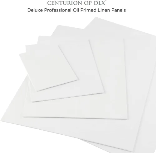 Miniatura 6 de Centurion Paneles de lienzo de lino con imprimación al óleo profesional de lujo, 14 x 18 pulgadas, paquete de 3 lienzos de lino para pintar, obras