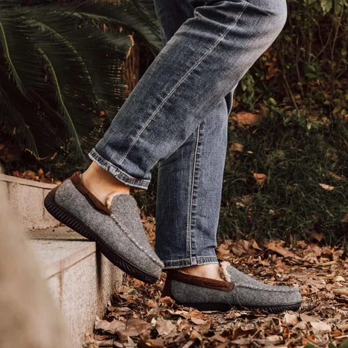 Miniatura 6 de RockDove Hearthfire - Pantuflas de espuma viscoelástica para hombre