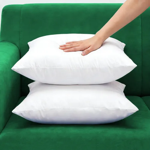 Miniatura 2 de Juego de 2 rellenos de almohada mullidos de tela de algodón para cojines decorativos, relleno para funda de cojín decorativa, 12 x 20 pulgadas, hay