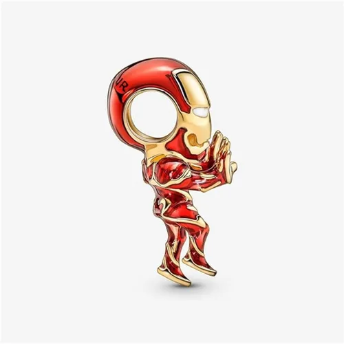 Miniatura 5 de Love You Family Vampire Winged Heart Princess Jasmine Candado Air Balloon Lamp Firefly Mermaid Ariel Charm para mujeres, pulseras, collares en plata