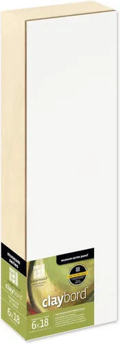 Miniatura 77 de Ampersand Art Supply Panel de pintura de madera: Serie Museo Claybord, 10 "x 10", 2" Perfil con acunado Perfil con cuna de 2
