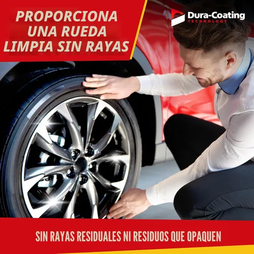Miniatura 7 de DURA-COATING TECHNOLOGY Wheely Clean - Spray limpiador de ruedas profesional - Limpiador de neumáticos y limpiador de llantas listo para usar