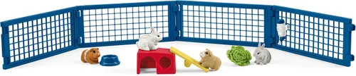 Miniatura 8 de Schleich Farm World, juguetes de animales para niños, juego de juguetes de conejo y conejillo de indias con conejillo de 14 piezas, a partir de 3