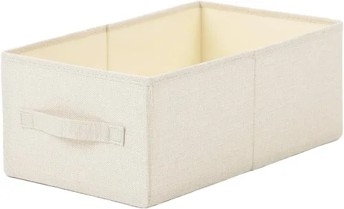 Miniatura 15 de ALYER Organizador de almacenamiento plegable de tela con asas, contenedor para dormitorio, oficina, armario, bebés, guardería, juguetes, libros