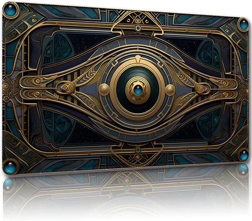 Miniatura 11 de Tapete de juego para MTG con bolsas de almacenamiento gratis, tapete de juego de 24 x 14 pulgadas TCG y alfombrillas de juego de mesa para tarjetas