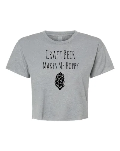 Miniatura 26 de I Wonder If Bourbon Thinks About Me Too, Cute Women's Screen Printed Crop Tee, Shirts With Sayings, Heather Gray or Gold (L, Gold)