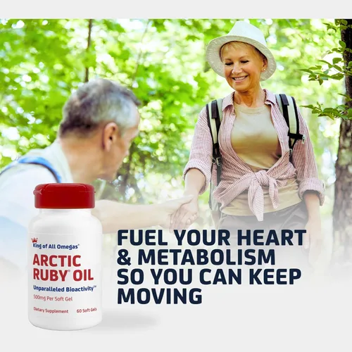 Miniatura 2 de Aceite de rubí ártico de 1000 mg – Suplemento Omega 3 para mujeres y hombres con EPA, DHA y astaxantina 2 mg – Alternativa al aceite de pescado