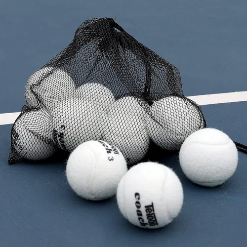Teloon Pelotas de tenis de entrenamiento de presión, bolsa de transporte de malla de 12 o 18 unidades, 4 colores disponibles, pelotas de tenis sin
