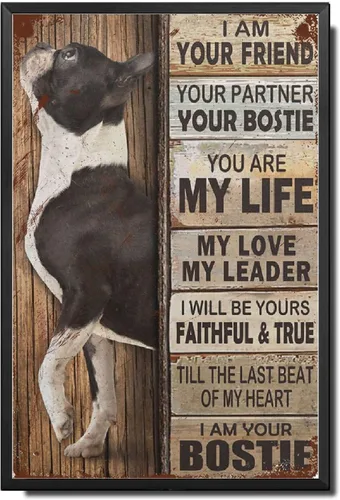 Miniatura 41 de Lygond Letrero de metal con texto en inglés "I Am Your Friend", regalo para amantes de Doberman, amantes de los perros, impresiones artísticas