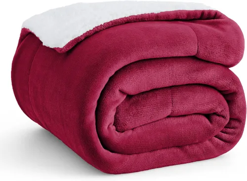 Miniatura 32 de Bedsure GentleSoft - Manta de forro polar Sherpa tamaño Queen para cama, manta gruesa y cálida para mujeres y hombres, manta de felpa suave y 01