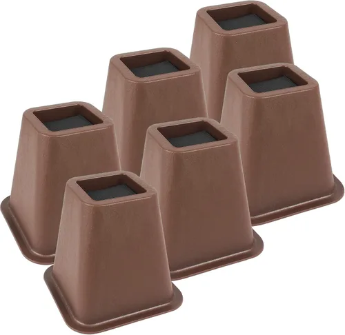 Miniatura 10 de DEDU Elevadores de cama de 6 pulgadas, resistentes, paquete de 4, elevadores de muebles para sofás de gran tamaño, elevadores de sofá