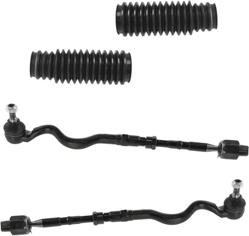 Miniatura 76 de TRQ Kit de dirección interior y exterior para lado del conductor y del pasajero delantero, con cremallera de dirección y fuelle de piñón compatible