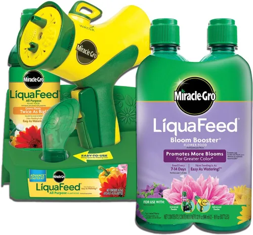 Miniatura 8 de Miracle-Gro 1016111 LiquaFeed Advance Kit de inicio con alimentador de jardín (paquete de 6), 16 onzas