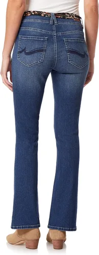 Miniatura 2 de Angels Forever Young Women's Curvy Bootcut Mid-Rise Belted Jeans (Standard and Plus)