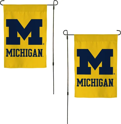 Miniatura 12 de Desert Cactus Bandera de jardín de la Universidad de Michigan UM – 19 x 12 pulgadas, bandera de Michigan Wolverines, para exhibición al aire libre