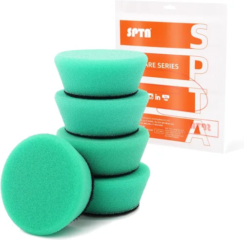 Miniatura 16 de SPTA Blue T60 Mini juego de almohadillas de corte moderado, 5 almohadillas de pulido de esponja de 1.3 pulgadas/1.260 in, kit de almohadillas