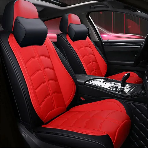 Miniatura 24 de Funda de asiento de automóvil para Mini Cooper 2002-2012, duradera, resistente al desgaste, impermeable, transpirable, sin olor, accesorios para Rojo