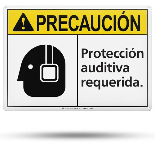 Miniatura 10 de TRADESAFE Letrero de protección ocular requerida de PPE – Letrero de pared, letrero de seguridad de aluminio de instalación rápida, reflector
