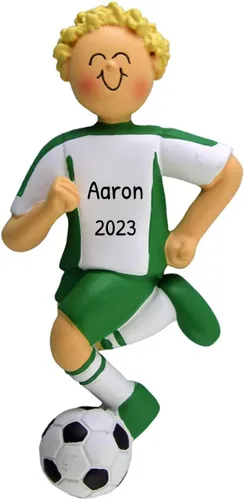 Miniatura 15 de Adornos de fútbol 3D para niña para árbol de Navidad, adorno de fútbol personalizado 2025, adornos de Navidad personalizados para niños, regalos