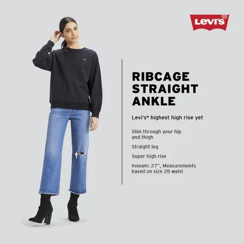 Miniatura 4 de Levi's Women's Ribcage Straight Ankle Jeans