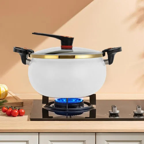 Miniatura 8 de Olla a presión micro de 8.45 cuartos de galón, antiadherente, utensilios de cocina para microondas, olla versátil con tapa, olla grande inferior