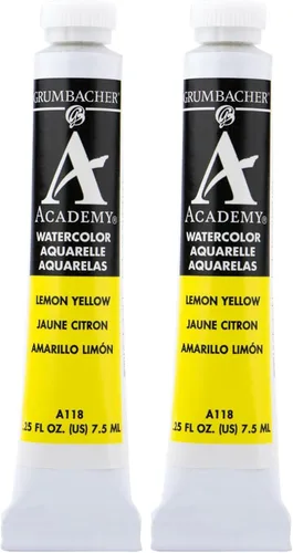 Miniatura 8 de Grumbacher Academy Pintura de acuarela, 0.3 fl oz/0.25 onzas, Siena cruda (A171)