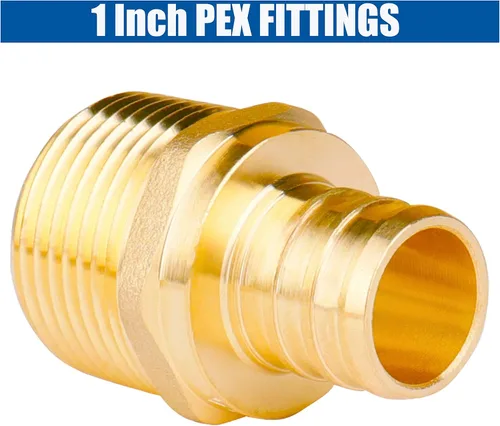 Miniatura 5 de WHK Paquete de 6 adaptadores PEX-B macho NPT (MNPT) de 1 pulgada x 1 pulgada