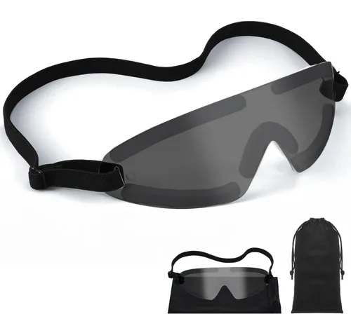 Miniatura 7 de Kingdder Protector de ojos transparente para dormir, gafas protectoras con correa ajustable y acolchado suave, sensibilidad de los ojos a la luz
