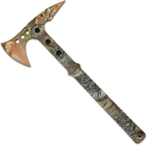 Miniatura 3 de Snake Eye Tactical Hacha de lanzamiento Tomahawk - Hacha táctica con funda y hacha de lanzamiento de competencia (camuflaje)