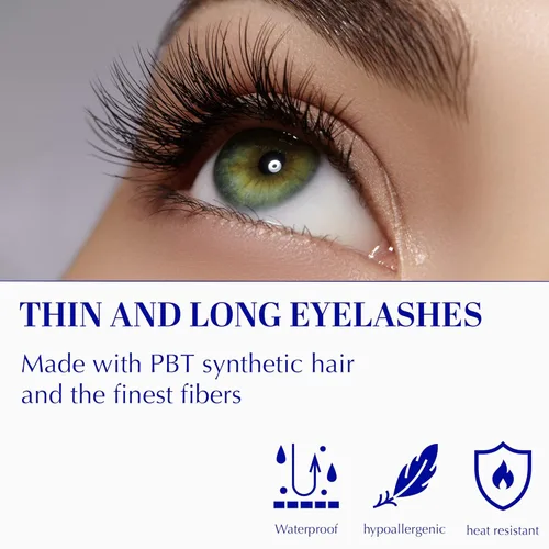 Miniatura 7 de Extensiones de pestañas postizas naturales de cachemira 4D, autoadhesivas, reutilizables, pestañas largas, de aspecto natural, pestañas esponjosas