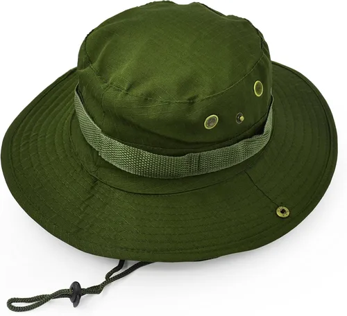 Miniatura 4 de Sombrero de ala ancha para exteriores, sombrero de protección solar, estilo clásico del ejército de combate de los Estados Unidos, gorra de sol