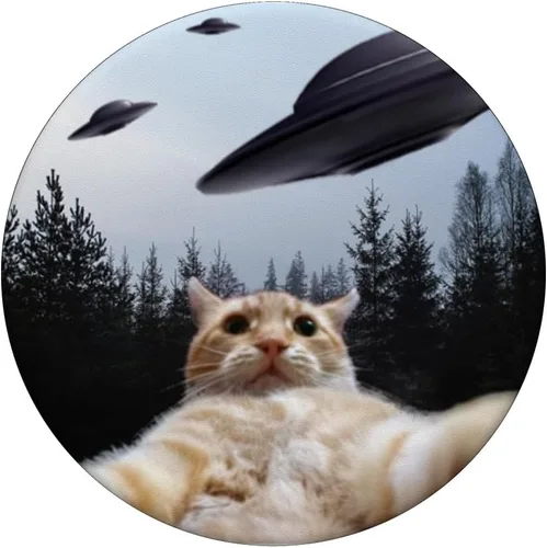 Miniatura 3 de PopSockets de gato divertido UFO intercambiable PopGrip