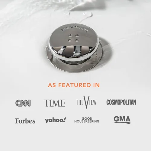 Miniatura 7 de TubShroom Colector de pelo para desagüe de bañera, cromado y fregadero, revolucionario protector de drenaje de lavabo de baño, colador, trampa