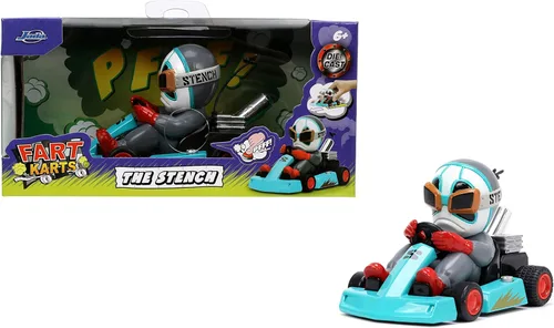Miniatura 11 de Jada Toys Fart Karts Cool Wipes Pull Back Car, juguetes de 3.5 pulgadas para niños a partir de 6 años (32789)