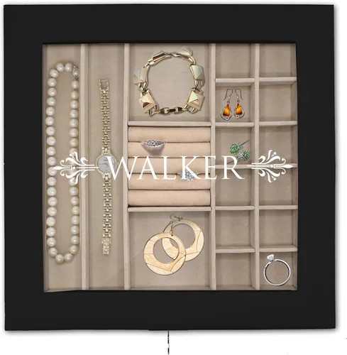 Miniatura 4 de My Personal Memories Joyero personalizado, bandeja y organizador con parte superior de cristal, accesorios personalizados y grabados, regalo