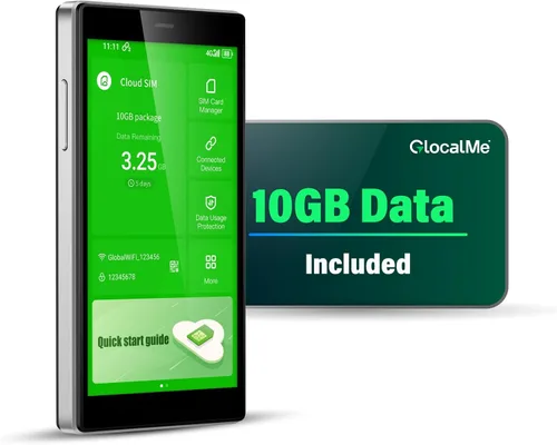 Miniatura 11 de GlocalMe Hotspot móvil G4 Pro 4G LTE con datos globales de 1 GB, hotspot WiFi portátil para viajes en más de 200 países, dispositivo de punto