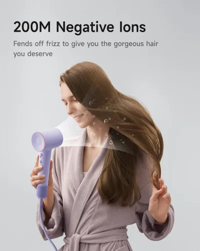 Miniatura 3 de Secador de Pelo Laifen SE 2, Secador de Pelo Iónico Negativo de 200 Millones con Modo Infantil y Motor Sin Escobillas de 108,000 RPM, Secador