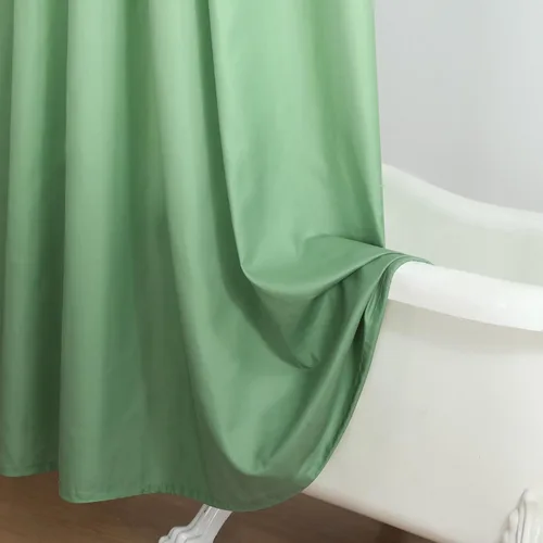 Miniatura 141 de Cortinas de Ducha Negras, Cortinas de Ducha de Poliéster Impermeable con Rayas Horizontales Degradadas en Blanco y Negro Modernas para Baño, 72x72