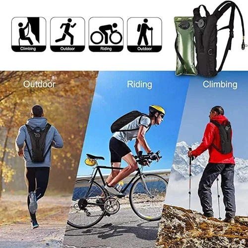 Miniatura 5 de Bolsa de agua táctica de 3L para vejiga, mochila de camello para senderismo al aire libre, camping, militar, portátil, hidratación, bolsa