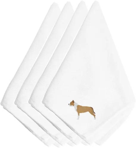Miniatura 8 de Caroline's Treasures BB3448NPKE Affenpinscher - Juego de 4 servilletas bordadas, lavables, suaves, duraderas, servilletas de mesa para hotel
