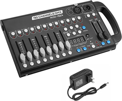 Miniatura 8 de Controlador DMX 54 Canales Mini DMX 512 para DJ, Escenario y Luces LED