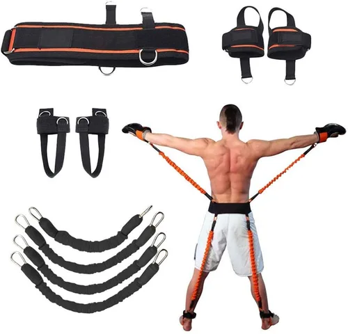 Bandas de resistencia de velocidad y agilidad para entrenamiento vertical de salto en cuclillas boxeo MMA Taekwondo Karate Bounce Softbol Baloncesto
