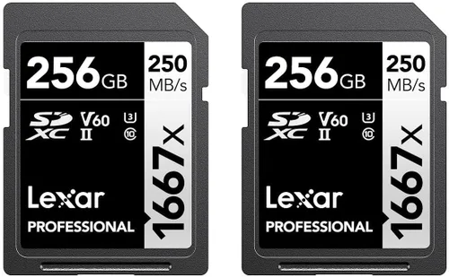 Miniatura 10 de Lexar Tarjeta de Memoria SD Profesional de 64GB (Paquete de 2) 1667x, UHS-II, C10, U3, V60, Full HD, 4K, Hasta 250MB/s de Lectura SDXC