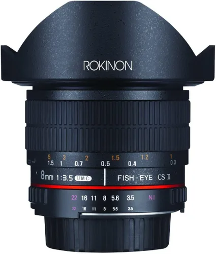 Miniatura 5 de Rokinon HD8M-NEX - lente de ojo de pez de 8 mm f/3.5 HD con capucha desmontable para Sony E-Mount DSLR