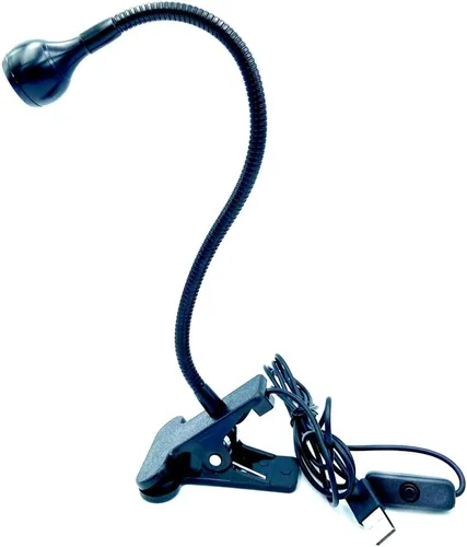Miniatura 3 de ZOELASS - Luminarias de luz negra UV LED mejoradas de 395 nm con chip grande, cuello de cisne y abrazadera para uñas de gel UV y curado