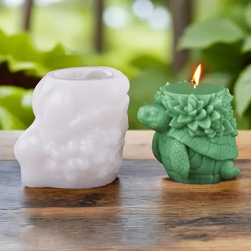 Miniatura 9 de Molde de Vela de Concha Molde de Cilindro de Concha Molde de Pez de Silicona Onda Espiral para Velas - Moldes de Fundición de Resina de Silicona