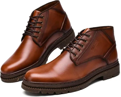 Miniatura 2 de Holy ark Casual Boots for Men Genuine Leather Oxford Dress Shoes