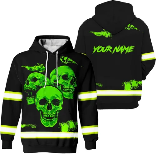 Miniatura 36 de Maddly Colección de ropa de trabajo de alta visibilidad con bandera de EE. UU. personalizada con nombre para trabajadores, corredores, camioneros