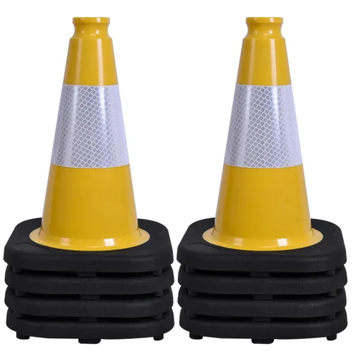 Miniatura 48 de OrangeStar Conos de Tráfico de 36" Paquete de 6 Conos de Seguridad Azules con Collares Reflectantes, Base de Servicio Pesado para Construcción